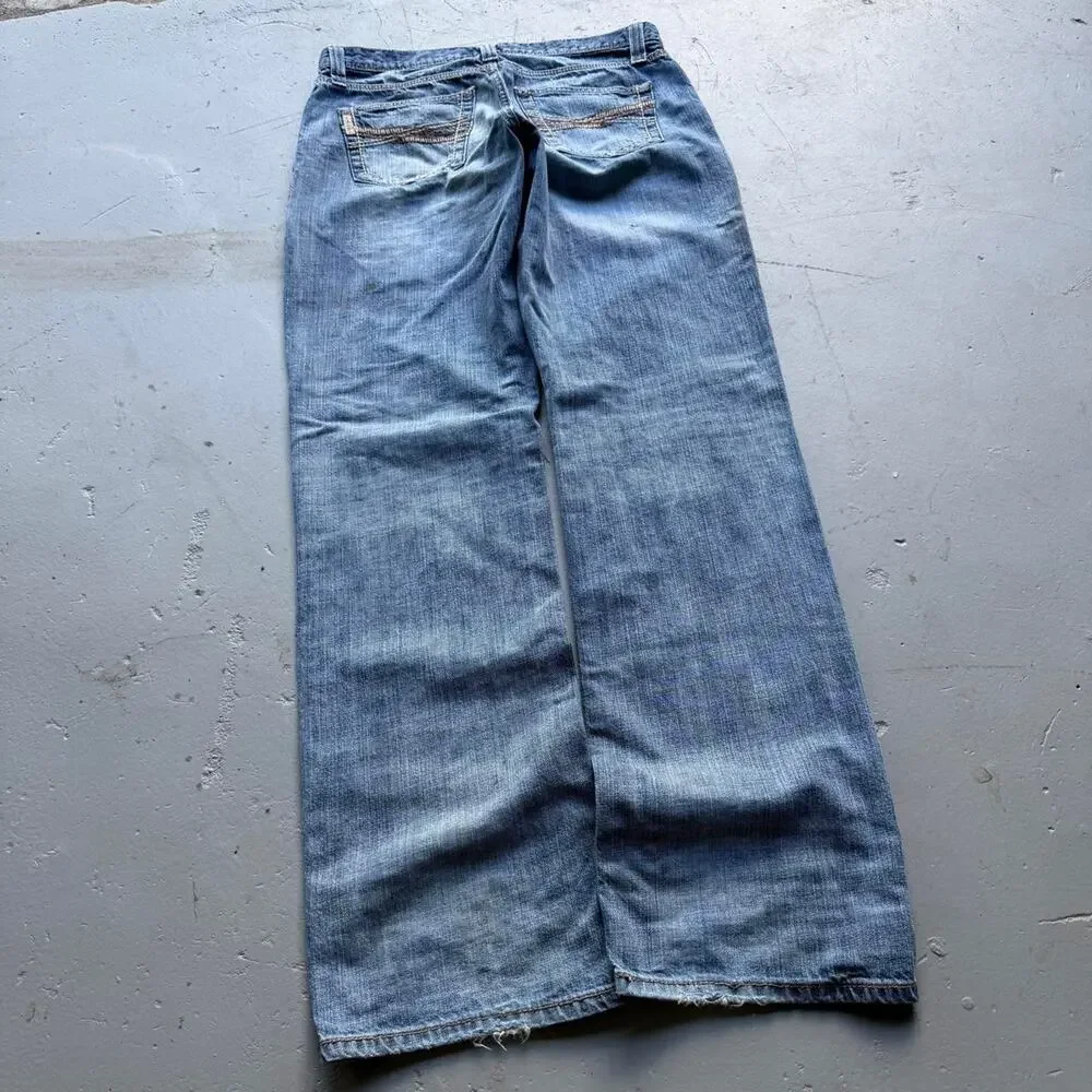Cinch Grant Light Wash Denim Jeans 34x36 Y2K Baggy